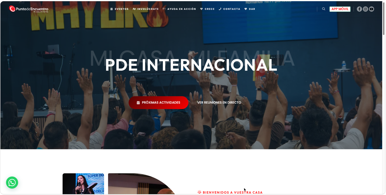 Página web profesional mostrada en un ordenador